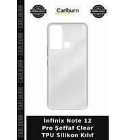 İnfinix Note 12 Pro Şeffaf Clear TPU Silikon Kılıf Telefon Koruma Cep Aksesuarı Arka Kapak