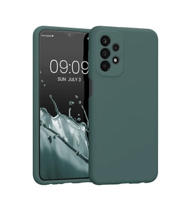 Samsung Galaxy A23 4g Kılıf First Silikon - Koyu Yeşil