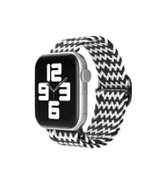 Mey İthalat® Watch 42Mm Kordon - Zigzag Siyah-Beyaz