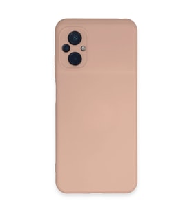 Xiaomi Poco M5 Kılıf Nano İçi Kadife Silikon - Pudra