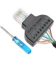 RJ45 To Screw Terminal Vidalı Klemens Çevirici
