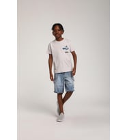 Erkek Çocuk Sırt Baskılı Tshirt Gri