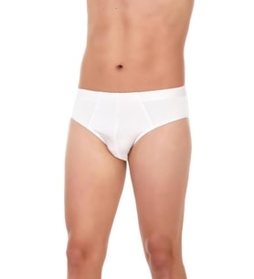 6 Adet Yıldız Erkek Bambu Slip Külot Beyaz 395