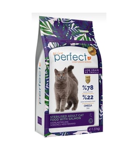 Perfect Sterilised Yetişkin Somonlu Kedi Maması 1,5 Kg
