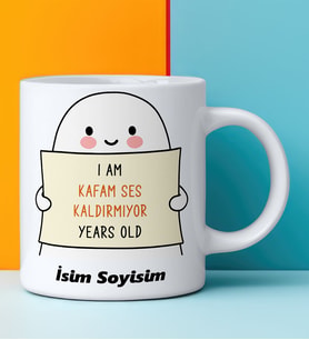 Komik - Esprili Kupaa Bardakk KAFAM SES KALDIRMIYOR Tasarımlı Komik Kupaa Bardakk
