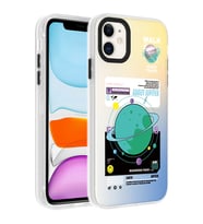 Apple iPhone 12 Kılıf Desenli Dragon Sert Kılıf Gezegen