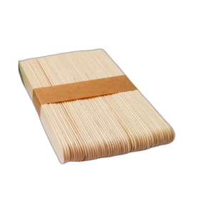 Dil Çubuğu Dondurma Çubuğu Ahşap Maket Çubukları 2 x 15 Cm. - 50 Adetlik 3 Paket - 150 Adet