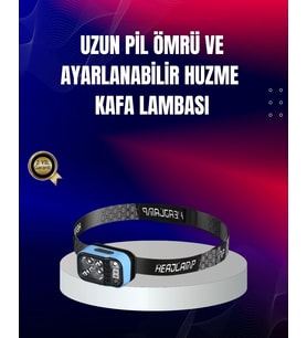 Süper Parlak Led Kafa Feneri 3 Renk 53 Mod Type C Şarjlı