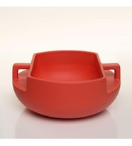 Vitale Handle Kulplu Kırmızı Kase 25*25*11 Cm AK.JL0035