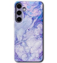 Galaxy S24 Plus Kılıf HD Desen Baskılı Kılıf - Spots Lilac