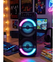 Hoparlör Led Işıklı Usb Tf Kart Destekli