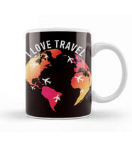 Love Travel Blogger Traveler Wanderlust Adventure Traveling Kupa Bardak Porselen