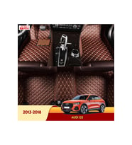 Miren Audi Q3 2013-2018 Araç 5d Havuzlu Suni Deri OTO PASPAS (Kahverengi)
