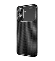 Realme Note 60 Kılıf Auto Focus Karbon Kapak - Siyah