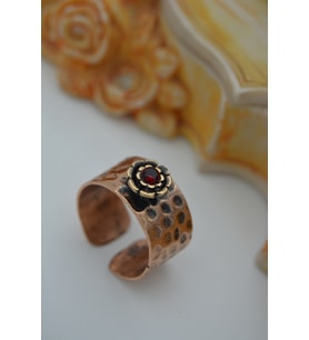 STONEAGE ÖZEL TASARIM YAKUT TAŞLI YÜZÜK