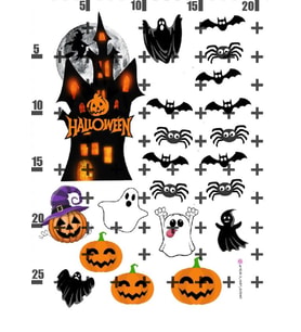 Yenilebilir Şeker Kağıdı Halloween Temalı Pasta Süsleme