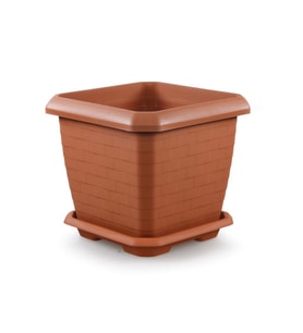 Omnipazar SO-HK05 Hisar Kare Tabaklı Saksı 74,3 lt No 5 Kiremit (108)