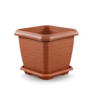 Omnipazar SO-HK05 Hisar Kare Tabaklı Saksı 74,3 lt No 5 Kiremit (108)