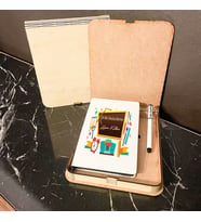 Almanca Öğretmeni Ahşap Kutulu Defter Kalem Set