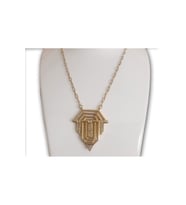 Çelik Kolye Sarı Gold İhtişamın Gücün Ve Özgüvenin Simgesi Serenay Kolyesi Büyük