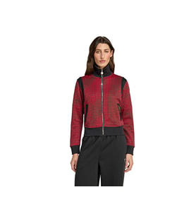 adidas Houndstooth Tt Kadın Günlük Ceket JY3461 Kırmızı