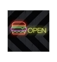 OPEN Yazılı ve Şekilli Neon Tabela