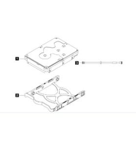 Thinksystem 4Xb7A77446 St50/St45 Series 3.5 2Tb 7.2K Sata6Gb Non-Hot Swap 512N Hdd