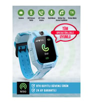Konum Takipli Akıllı Çocuk Saati, SOS ve IMEI Kayıtlı, Güvenli Kullanım