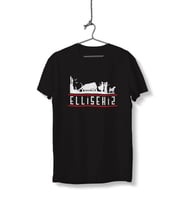 Ellisekiz Yazılı Sivas ve Halay Temalı Unisex Siyah Sıfır Yaka Tişört