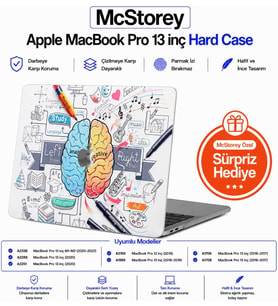 MacBook Pro 13 Baskılı Kılıf A1706 A1708 A1989 A2159 A2251 A2289 A2338 M1 M2 Uyumlu Sert Kılıf İnce Hafif Koruyucu Kapak Beyaz
