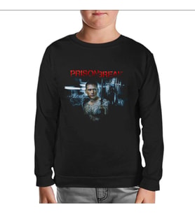 Prison Break - Night Break Siyah Çocuk Sweatshirt