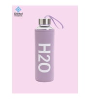 H2o Kılıflı Cam Matara 500 ML