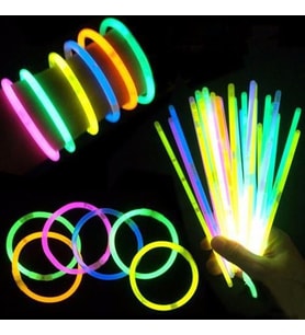 Işıklı ve Fosforlu Neon Bileklik 50'li Paket