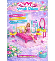 Linda'nın Yatak Odası - Yatak Odası Oyuncak - Yatak Odası Seti - Barbie Yatak Odası