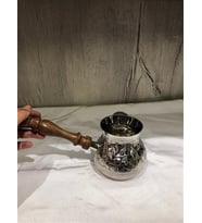 Pirinç Kakma İşlemeli Osmalı Cezvesi 4” İnc