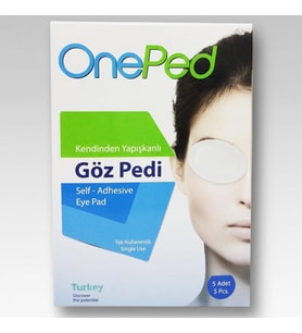 One Ped Kendinden Yapışkanlı Steril Göz Pedi 5'li