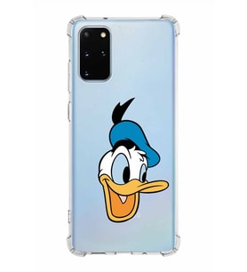 Samsung Galaxy S20 Plus  Köşe Korumalı Antişok Kapak Donald Duck Tasarımlı Şeffaf  Kılıf