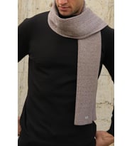 Chuba Erkek Saç Örgü Atkı Vizon 23W502
