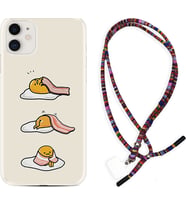 Apple iPhone 11 12 13 Mini Kılıf Boyun Asklı Rasta Silikon Sweety Egg 1322