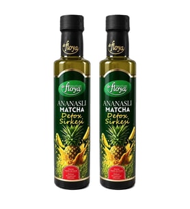Dr. Floya Ananaslı Matcha Detox Sirkesi 250 ml 2 li