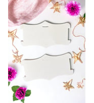 Bandana Kartı - Toka -Aksesuar -Fular- Papyon - Kolye Kartı/ Etiketi 25 adet 10x18 cm (Beyaz)-T486 (Renksiz)