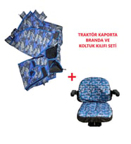 New Holland T 4.78 Traktör Kaporta Kılıfı Branda ve Koltuk Kılıfı Seti
