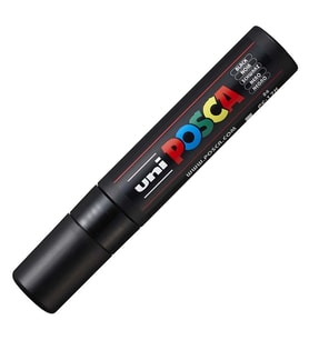 UNİ POSCA SU BAZLI POSTER MARKER 15.0 SİYAH PC-17K