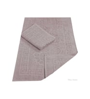 2 Li Banyo Ayak Havlusu %100 Pamuk 50X70 Cm Menesch Mürdüm