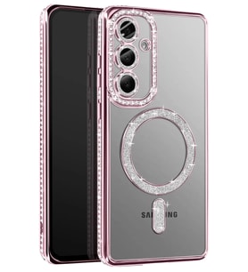 Pilelistore   Samsung Galaxy A37 5G Joke Simli Magneticsafe Kılıf - Pembe