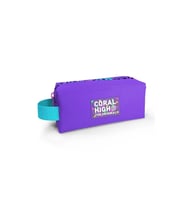 CORAL HIGH 22072 KIDS MOR LEOPAR DESENLİ TEK BÖLMELİ KALEM ÇANTASI