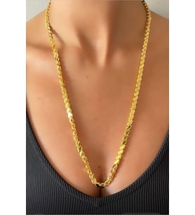 Gold Arpa Zincir Kolye