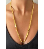 Gold Arpa Zincir Kolye (Standart)