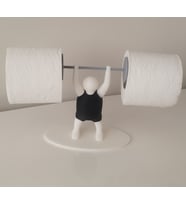 Halterci Figürlü Tuvalet Kağıdı Tutucu  Yedek Tuvalet Kağıdı Askısı  Dekoratif Banyo/Tuvalet Aksesuarı