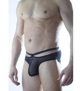 Mulvxbrf Brf02 Erkek Siyah Tül  Slip İç Çamaşırı (Mulvix)